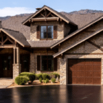 Luxury Colorado home with new sealcoat on driveway