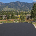 sealcoated driveway in residential home in Colorado Springs